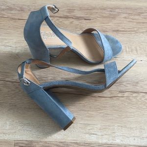 Baby Blue Strap Heels